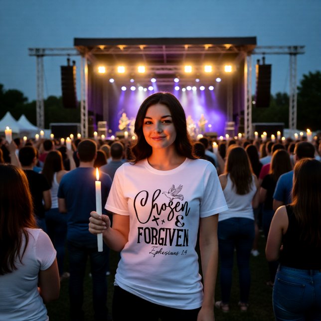 T-shirt En Tri-matière Chosen & Forgiven Ephesians 1:4 Identity (Créateur téléchargé)
