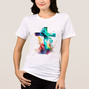 T-shirt En Tri-matière Christianisme personnalisé Jésus Foi Chrétienne