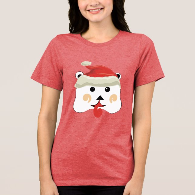 T-shirt En Tri-matière Christmas Bear (Recto)
