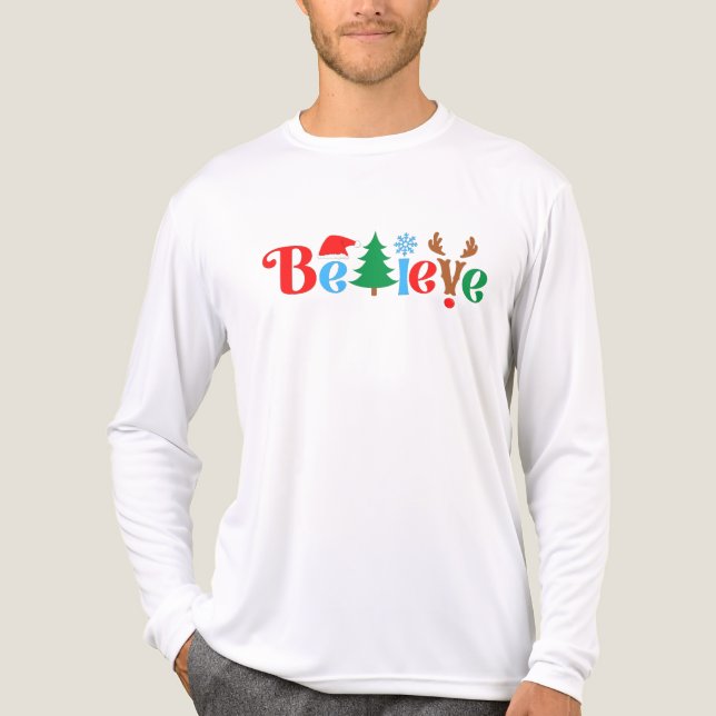 T-shirt En Tri-matière Christmas Believe (Recto)
