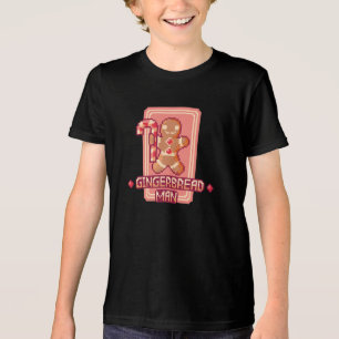 T-shirt En Tri-matière Christmas Gingerbread Man Pixel Art Design