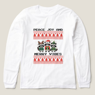 T-shirt En Tri-matière Christmas raccoon sweater