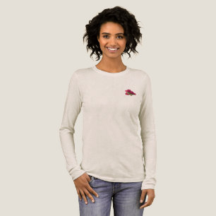 T-shirt En Tri-matière Chrysanthème Botanique Magenta Vintage
