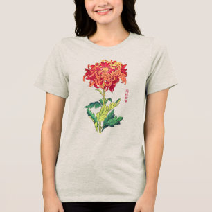 T-shirt En Tri-matière Chrysanthème Japonais Art Botanique
