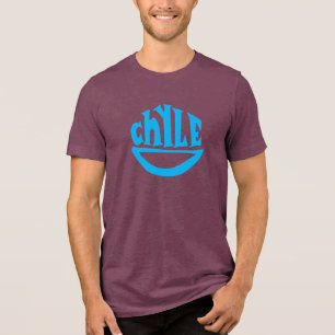 T-shirt En Tri-matière Chyle Smile Maroon & T-Shirt Bleu