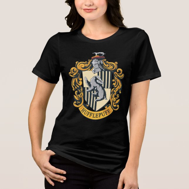 T-shirt En Tri-matière Cimier de Hufflepuff (Recto)