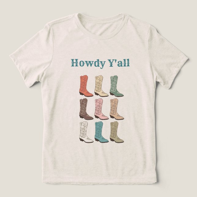T-shirt En Tri-matière CISV Austin Howdy Y'all Femmes (Design Recto)