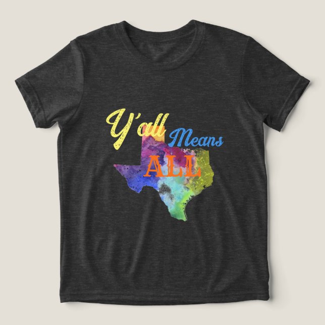 T-shirt En Tri-matière CISV Austin "Y'all Means All" Enfant (Design Recto)