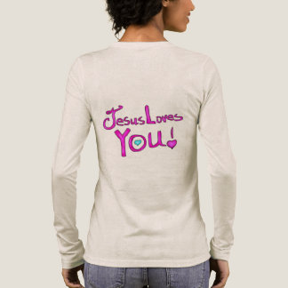 T-shirt En Tri-matière Citation chrétienne Jésus vous aime 