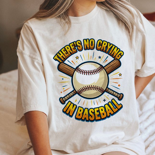 T-shirt En Tri-matière Citation De Baseball : Pas De Larmes (Créateur téléchargé)