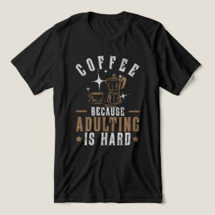 T-shirt En Tri-matière Citation de café sarcastique - Motivation matinale