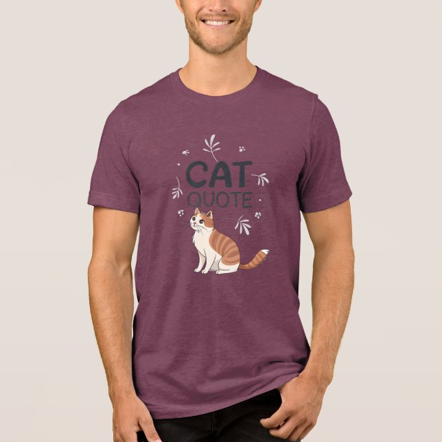 T-shirt En Tri-matière Citation de chat (Recto)