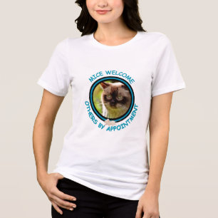 T-shirt En Tri-matière Citation De Chat Drôle Pour Elle