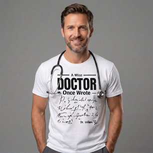 T-shirt En Tri-matière Citation de docteur drôle   Un sage docteur a écri