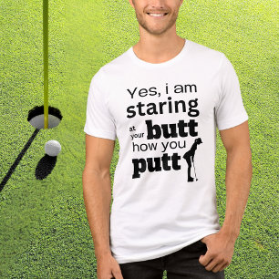 T-shirt En Tri-matière Citation de golf amusant Éclater votre cul comment