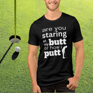 T-shirt En Tri-matière Citation de golf amusante à regarder à ma Butt ou 