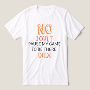 T-shirt En Tri-matière Citation drôle de joueur Impossible de mettre mon