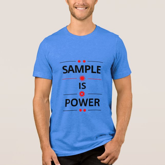 T-shirt En Tri-matière Citation en Typographie Gras (Recto)