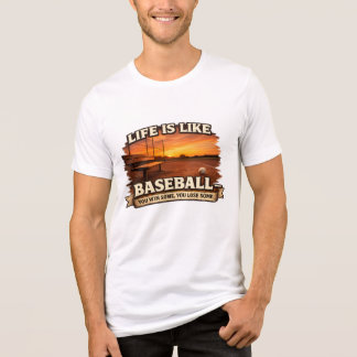 T-shirt En Tri-matière citation motivante drôle -la vie est comme le base