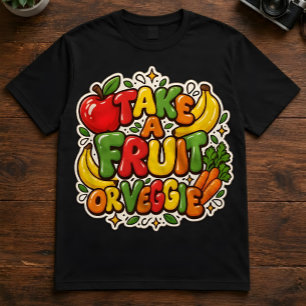 T-shirt En Tri-matière Citation sur la nutrition "Prenez un fruit ou un l