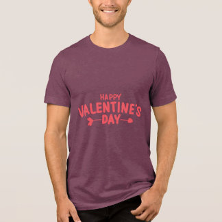 T-shirt En Tri-matière Citations de typographie de la Saint-Valentin