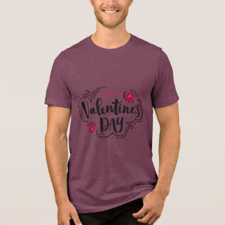 T-shirt En Tri-matière Citations de typographie de la Saint-Valentin