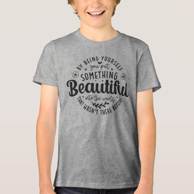 T-shirt En Tri-matière Citez-vous quelque chose de beau (Recto)