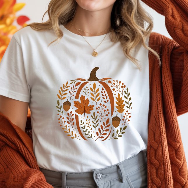 T-shirt En Tri-matière Citrouille automne (Créateur téléchargé)