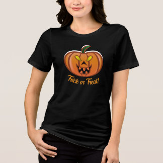 T-shirt En Tri-matière Citrouille d'Halloween