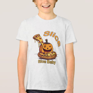 T-shirt En Tri-matière Citrouille Pizza Party - Drôle Halloween Conceptio