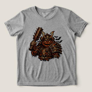 T-shirt En Tri-matière Citrouille Shogun — Guerrier Samouraï Vintage Hall