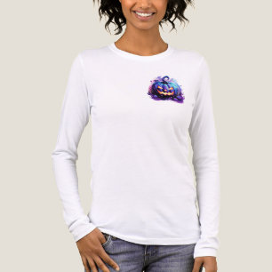 T-shirt En Tri-matière Citrouille violette illuminée