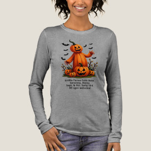 T-shirt En Tri-matière Citrouilles en chauves-souris Ferme saisonnière Pu