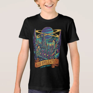 T-shirt En Tri-matière Civilisation Extraterrestre Futuriste Explorer Enf