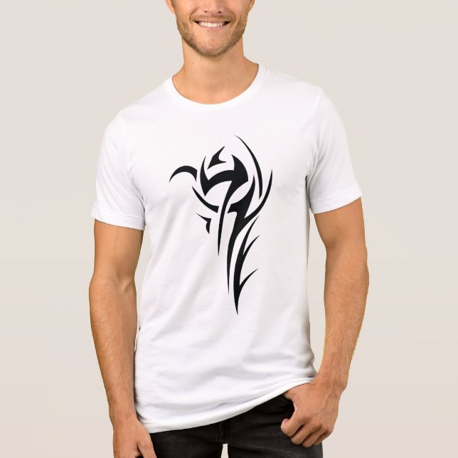 T-shirt En Tri-matière Classic Tattoo Inspired Line Art Design (Recto)