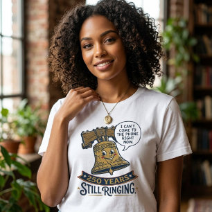 T-shirt En Tri-matière Cloche de la Liberté Humour 250e Anniversaire 
