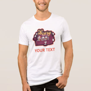 T-shirt En Tri-matière Club de film d'horreur Peanuts sur le canapé d'Hal
