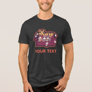 T-shirt En Tri-matière Club de film d'horreur Peanuts sur le canapé d'Hal