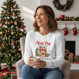 T-shirt En Tri-matière Club de lecteurs du Pôle Nord Livre d'amour Noël