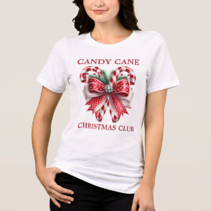 T-shirt En Tri-matière Club de Noël Coquette Sucre de canne