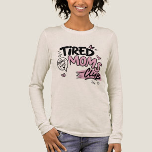 T-shirt En Tri-matière Club des Mamans Fatiguées Typographie Drôle pour l