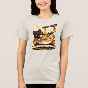 T-shirt En Tri-matière Club Ramen de Minuit Propulsé par Noodles et Chaos