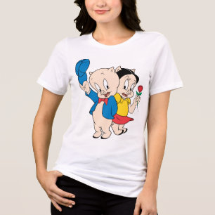 T-shirt En Tri-matière Cochon de porc et Petunia