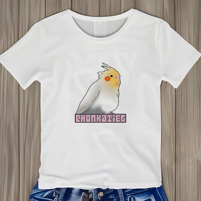 T-shirt En Tri-matière Cockatiel Chonky Birb mème mignon drôle animal de  (Funny Cockatiel Shirt)
