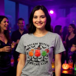 T-shirt En Tri-matière Cocktail club Halloween Witch Boissons