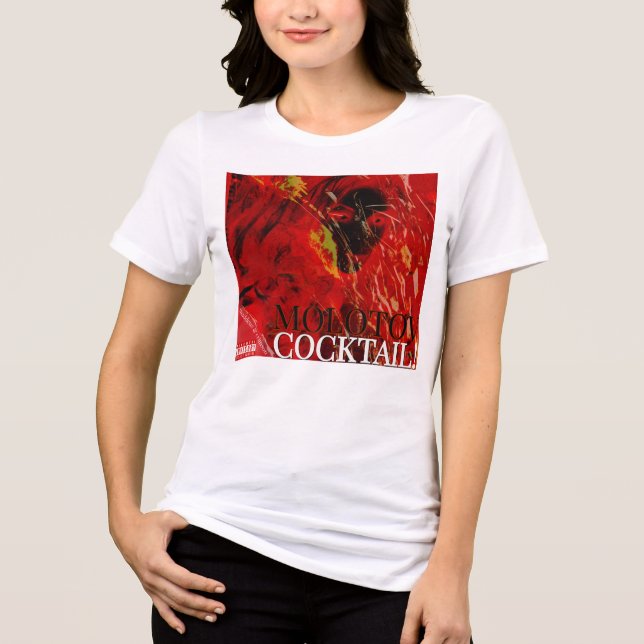 T-SHIRT  EN TRI-MATIÈRE COCKTAIL MOLOTOV ! (Recto)