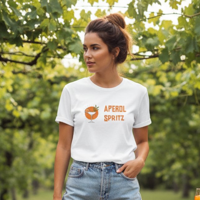 T-shirt En Tri-matière Cocktail stylisé Aperol Spritz (Créateur téléchargé)