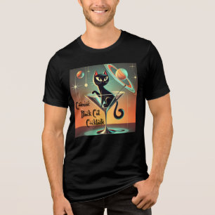 T-shirt En Tri-matière Cocktails de chat noir cosmique futuriste atomique