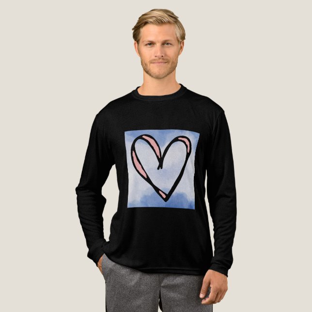T-shirt En Tri-matière Coeur agréable (Recto complet)