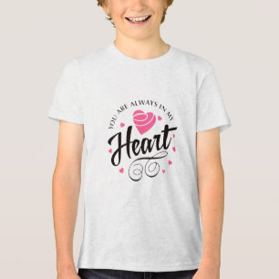 T-shirt En Tri-matière Cœur d'amour romantique